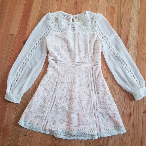 Little White and Pink Dress - Picture 1 of 3